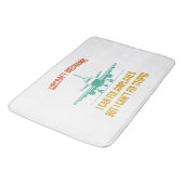 Mechaniker des Flugzeugs kann ich Flugzeuge repari Badematte (Schrägansicht)