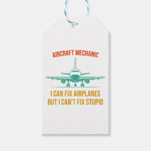 Mechaniker des Flugzeugs kann ich Flugzeuge repari Geschenkanhänger