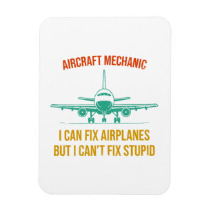 Mechaniker des Flugzeugs kann ich Flugzeuge repari Magnet