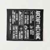 Mechaniker des Luftfahrzeugs - Mechanisches Multit Wandteppich (Vorderseite (Horizontal))