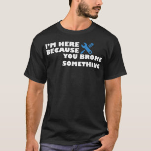 Mechaniker Elektriker Klempner Vater Papa Opa T-Shirt