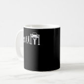 Mechaniker-Evolution Kaffeetasse (Vorderseite Links)