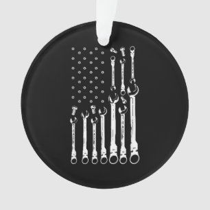 Mechaniker-Flagge Amerikanische patriotische Flagg Ornament