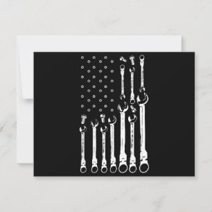 Mechaniker-Flagge Amerikanische patriotische Flagg Save The Date