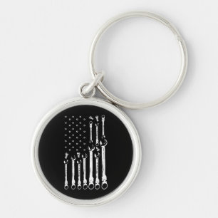 Mechaniker-Flagge Amerikanische patriotische Flagg Schlüsselanhänger