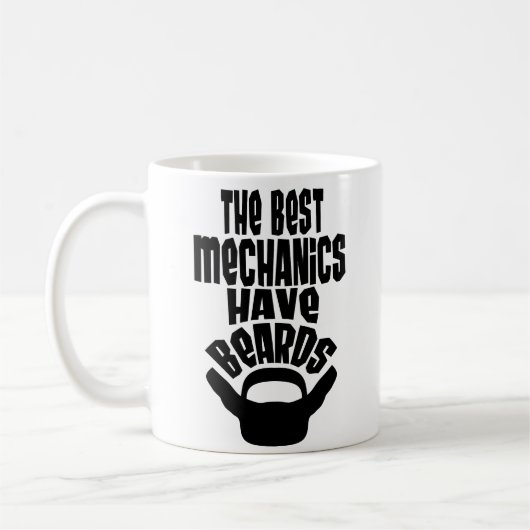 Mechaniker Freund Ehemann Bart Geschenk Kaffeetass Kaffeetasse (Links)