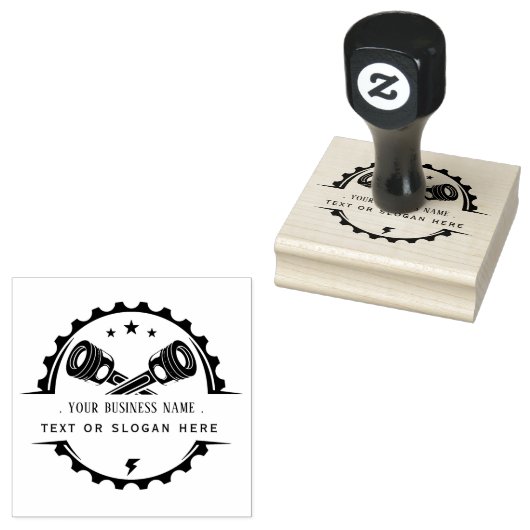 Mechaniker für berufliches Auto Gummistempel (Stempel)