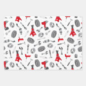 Mechaniker für die Reparatur von Auto Geschenkpapier Set (Vorderseite 2)