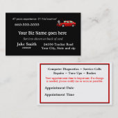 Mechaniker-Geschäft Card2- fertigen besonders an Terminkarte (Vorne/Hinten)