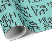 Mechaniker Geschenkpapier (Rolleneckpunkt)