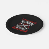 Mechaniker habe ich es nicht gebaut pappteller (Schrägansicht)