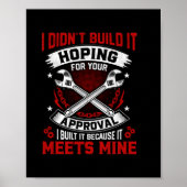 Mechaniker habe ich es nicht gebaut poster (Vorne)