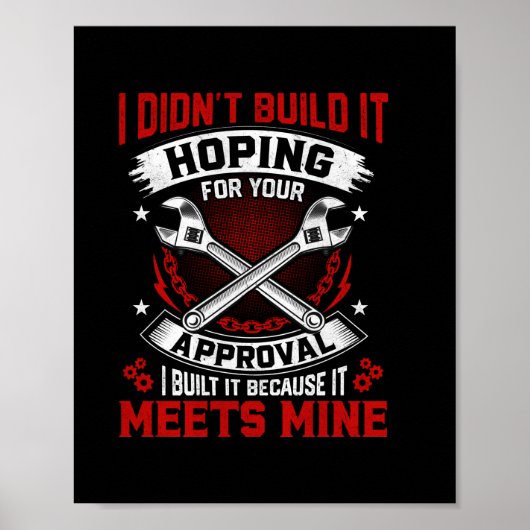 Mechaniker habe ich es nicht gebaut poster (Vorne)