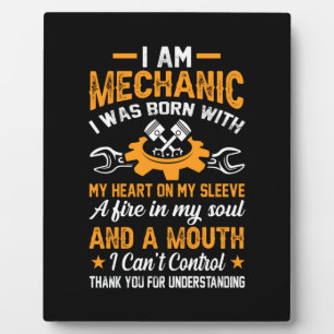 Mechaniker Ich bin Mechaniker Fotoplatte