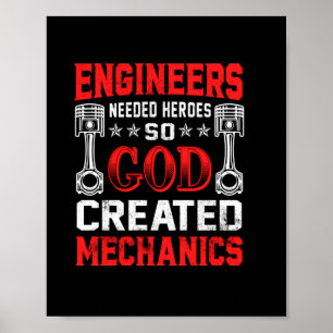 Mechaniker-Ingenieure werden Helden benötigt Poster