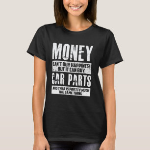 Mechaniker kann Autoteile kaufen Lustiger Autolieb T-Shirt