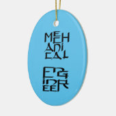 Mechaniker Keramik Ornament (Links)