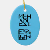 Mechaniker Keramik Ornament (Hinten)