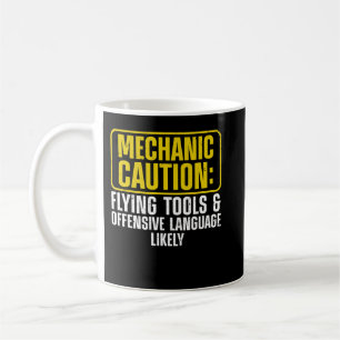 Mechaniker Kunst für Männer Drag Racing Garage Kaffeetasse