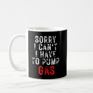 Mechaniker leider muss ich Gas pumpen Kaffeetasse