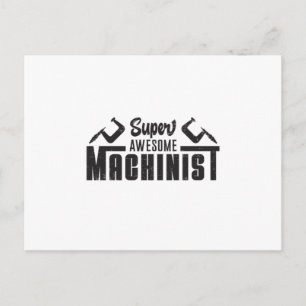 Mechaniker Maschine Maschinist CNC-Bediener Lustig Postkarte