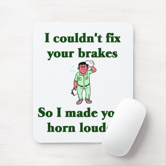 Mechaniker-Mausunterlage Mousepad (Mit Mouse)