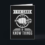 Mechaniker Motor Auto Funny Gift Idee Karte<br><div class="desc">Dieses coole Mechanik-Shirt mit einem lustigen Zitat. Machen Sie eine Geschenkidee zum Geburtstag oder Weihnachten als phantastische Garage für Shirt mit Angeboten,  Kfz-Mechanik,  Motor Outfit oder Werkstattdesign.</div>