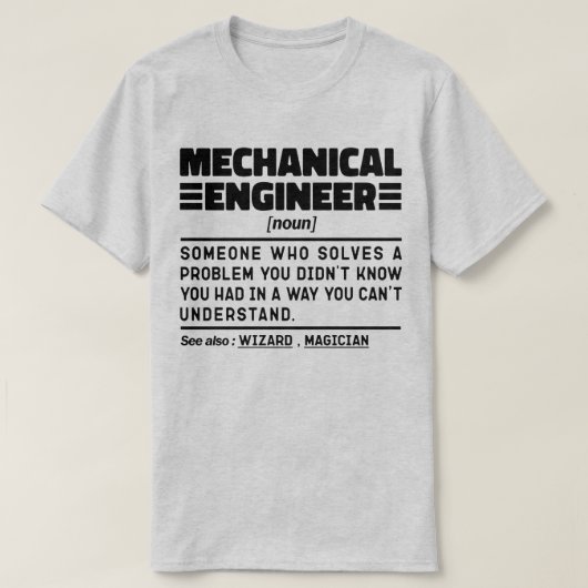 Mechaniker Noun Classical Car Lover Cool T-Shirt (Design vorne)