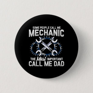 Mechaniker Papa Mechanik Vätertag Vatertag Geburts Button