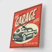 Mechaniker personalisiertes Auto - klassische Auto Quadratische Wanduhr (Winkel)