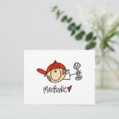 Mechaniker Postkarte (Stehend Vorderseite)