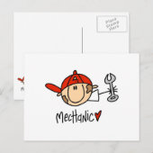 Mechaniker Postkarte (Vorne/Hinten)