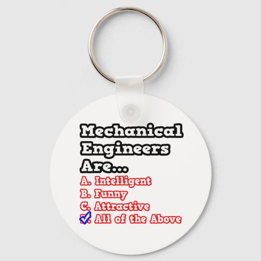 Mechaniker Quiz...Joke Schlüsselanhänger (Vorderseite)