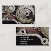 Mechaniker repariert Visitenkarteschablone Visitenkarte (Vorne/Hinten)
