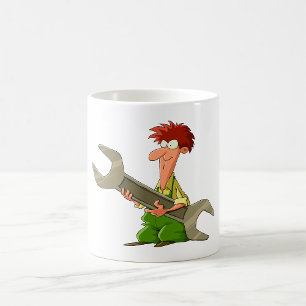 Mechaniker-Riesenschlüssel Kaffeetasse
