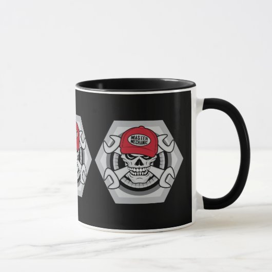 Mechaniker-Schädel Tasse (Rechts)