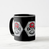 Mechaniker-Schädel Tasse (Vorderseite Links)
