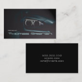 Mechaniker-selbstbewegende schwarze Licht-Front Visitenkarte (Vorne/Hinten)