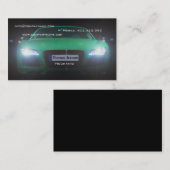 Mechaniker-selbstbewegender grüner visitenkarte (Vorne/Hinten)