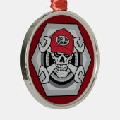 Mechaniker Skull-01 Ornament Aus Metall (Rechts)