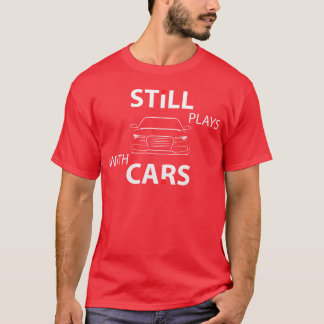 Mechaniker spielt immer noch mit der Autos-Familie T-Shirt