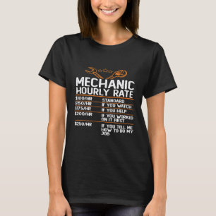Mechaniker-Stundensatz-Idee T-Shirt