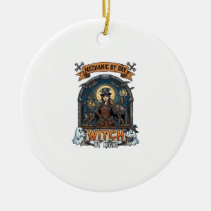 Mechaniker Tag Hexen Nacht Halloween Steampunk Fra Keramik Ornament