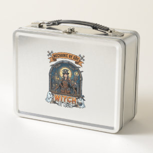 Mechaniker-Tag Hexen-Nacht Halloween Steampunk Fra Metall Brotdose