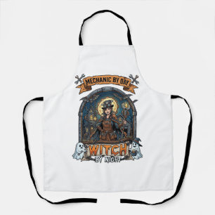 Mechaniker Tag Hexen Nacht Halloween Steampunk Fra Schürze