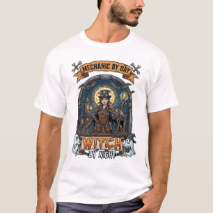 Mechaniker-Tag Hexen-Nacht Halloween Steampunk Fra T-Shirt