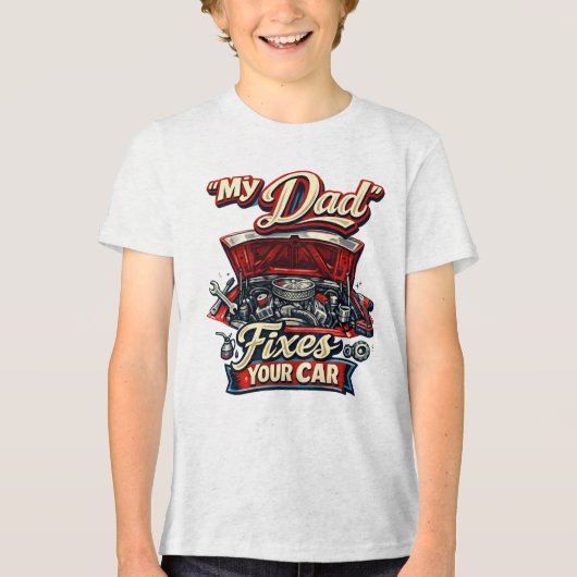 Mechaniker Tri-Blend Shirt (Vorderseite)