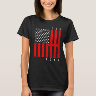 Mechaniker US-Flagge Tuning Auto Liebhaber Reparat T-Shirt