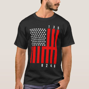 Mechaniker US-Flagge Tuning Auto Reparatur Mechani T-Shirt