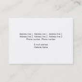 Mechaniker Visitenkarte (Rückseite)